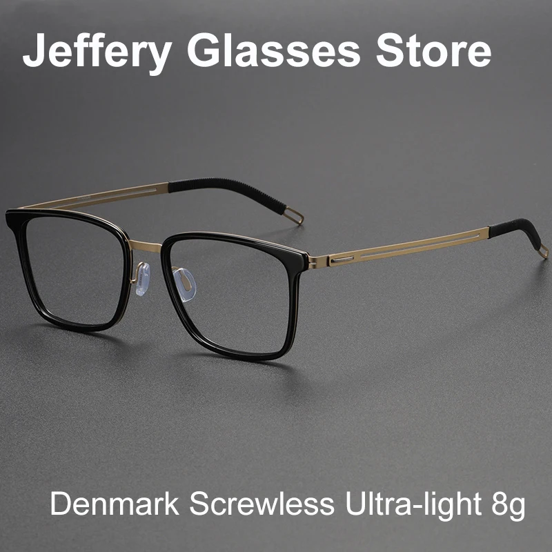 2023 New Screwless Titanium Acetate Glasses Frame Men Women Fashion Square Ultralight 8g Myopia Prescription Eyewear Eyeglasses
2023 New Screwless Titanium Acetate Glasses Frame Men Women Fashion Square Ultralight 8g Myopia Prescription Eyewear Eyeglasses