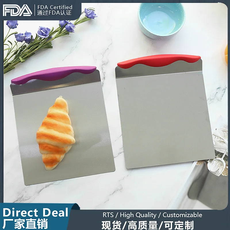 Stainless Steel Slicone Cake Transfer Shovel Pizza Moving Tool Cake Transfer Board Framed Cake Base Support Home Baking Tool
Stainless Steel Slicone Cake Transfer Shovel Pizza Moving Tool Cake Transfer Board Framed Cake Base Support Home Baking Tool