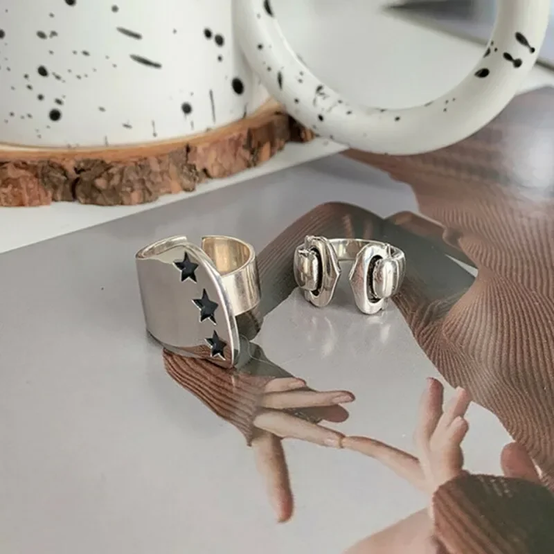 Minimalist Irregular Thai Silver Rings for Women Girls Fashion Korean Style Star Geometric Handmade Party Jewelry Accessories
Minimalist Irregular Thai Silver Rings for Women Girls Fashion Korean Style Star Geometric Handmade Party Jewelry Accessories
