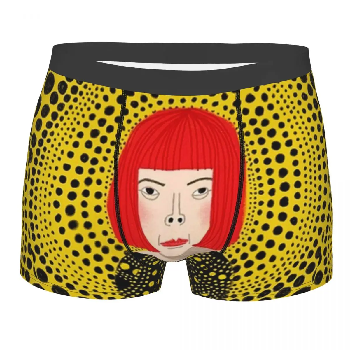 

Men Yayoi Kusama Mystery Boxer Shorts Panties Polyester Underwear Japanese Artist Homme Funny S-XXL Underpants