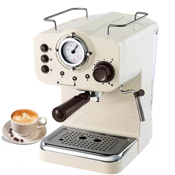 반자동 에스프레소 커피 메이커, 이탈리아 커피 머신, 비주얼 온도조절기 스팀 카푸치노 우유 거품기, 15 바