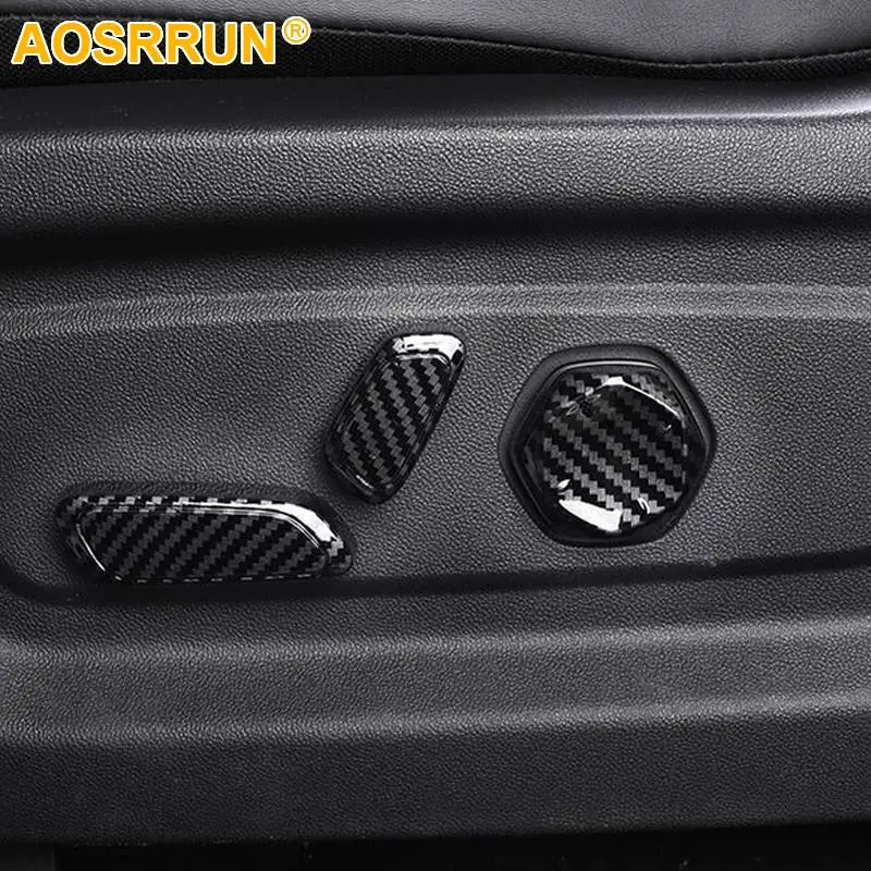 Чехол из углеродного волокна для регулировки сиденья, рамка для кнопки сиденья для Changan Uni-k Unik 2022 2021, автомобильные аксессуары