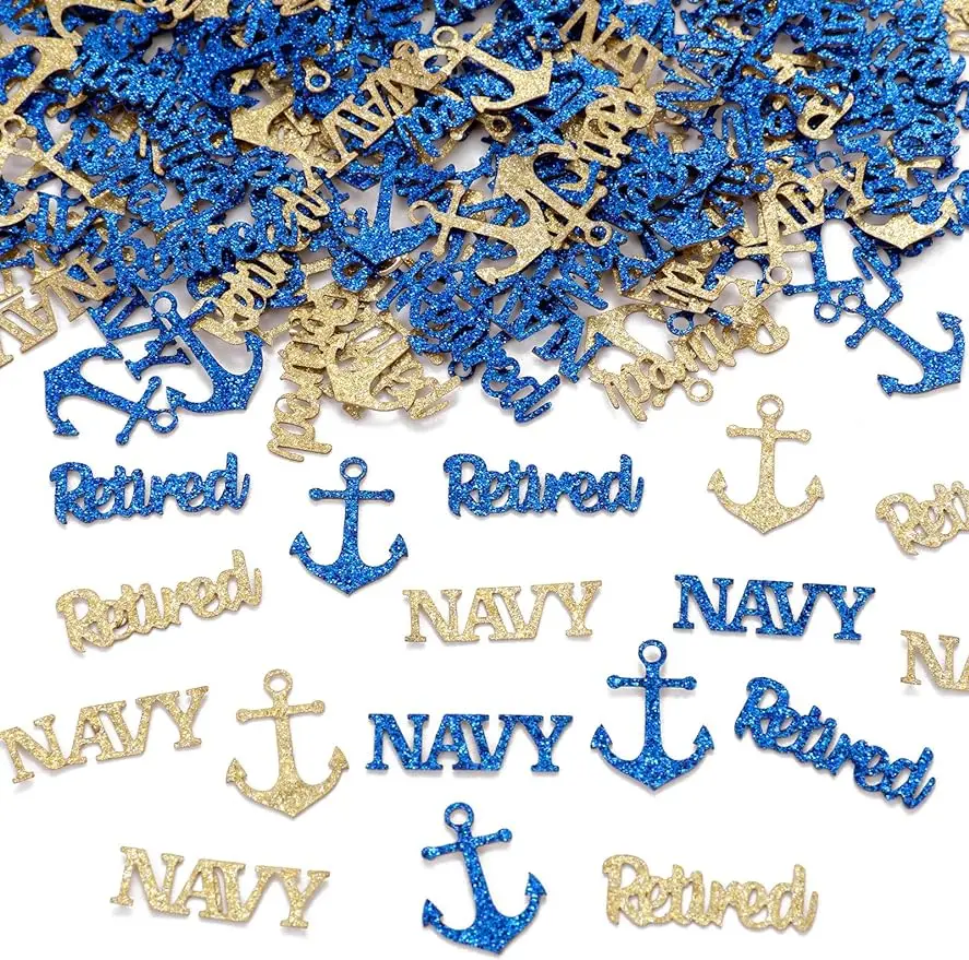 JOYMEMO Navy Retirement Decoration, 120 pieces of colorful paper scraps, Happy Retirement Party Table Decoration Farewell Party
JOYMEMO Navy Retirement Decoration, 120 pieces of colorful paper scraps, Happy Retirement Party Table Decoration Farewell Party