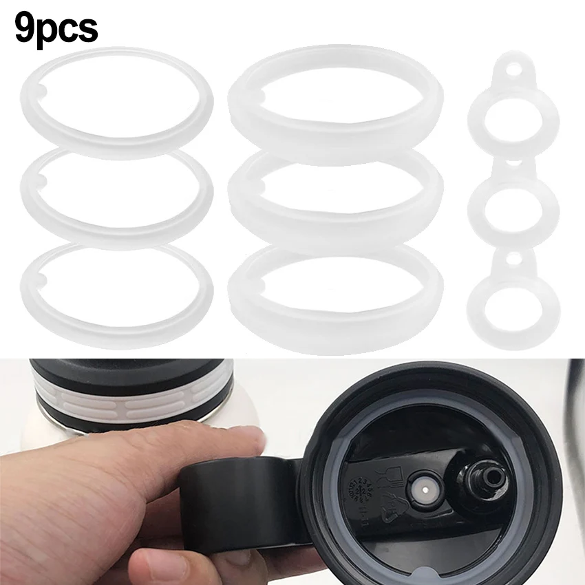 9pcs Silicone Sealing Gasket Accessories For Thermoflask 40oz Food Grade Silicone Sealing Ring Replace Water Bottle Cup Parts
9pcs Silicone Sealing Gasket Accessories For Thermoflask 40oz Food Grade Silicone Sealing Ring Replace Water Bottle Cup Parts