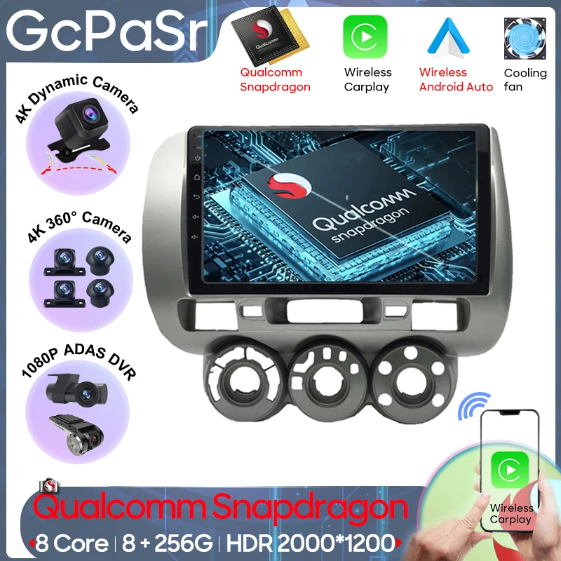 Автомагнитола Android плеер для Honda Jazz 1 GD 2001 - 2008 навигация GPS Android Авто HDR Carplay 5G BT Wifi No 2din DVD
Автомагнитола Android плеер для Honda Jazz 1 GD 2001 - 2008 навигация GPS Android Авто HDR Carplay 5G BT Wifi No 2din DVD