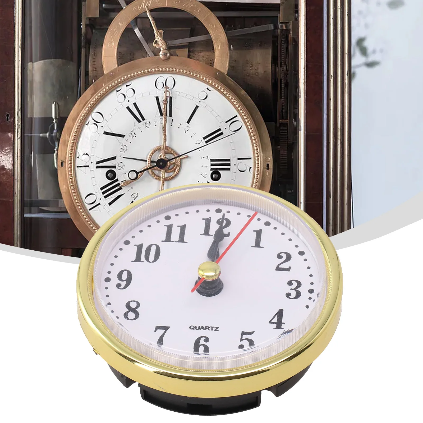 65MM Quartz Clock Rts Movement Replacement DIY Gold Silvery Arabic Numbers DIY Clock Replacement Parts & Tools
65MM Quartz Clock Rts Movement Replacement DIY Gold Silvery Arabic Numbers DIY Clock Replacement Parts & Tools
