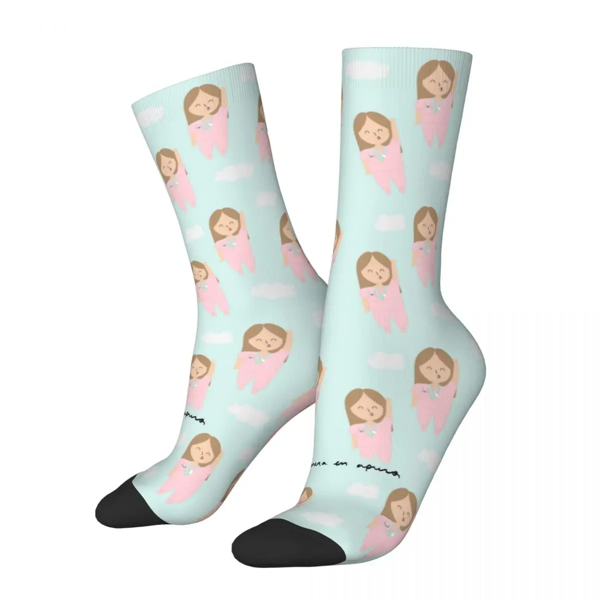 New Men's Socks Casual Enfermera En Apuros Nurse Pattern Sock Polyester Sport Women Stockings Spring Summer Autumn Winter
New Men's Socks Casual Enfermera En Apuros Nurse Pattern Sock Polyester Sport Women Stockings Spring Summer Autumn Winter