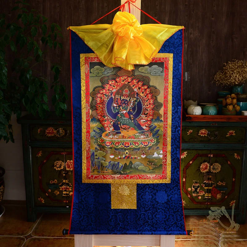 Wholesale Buddhist supplies--120CM large -HOME talisman Tibetan Buddhism Yamantaka Vajrayana Buddha Thang-ga Thangka painting
Wholesale Buddhist supplies--120CM large -HOME talisman Tibetan Buddhism Yamantaka Vajrayana Buddha Thang-ga Thangka painting