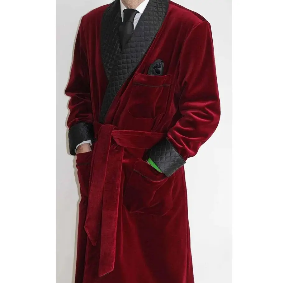 

Burgundy Men Long Jacket New Hot Sales Style Blazer Formal Dinner Party Prom Business 1 Pieces( Only Jacket)