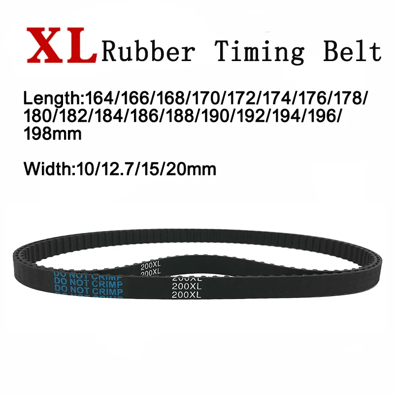

5pieces XL Timing Belt Trapezoidal Tooth Rubber Synchronous Drive Belts Width=10/12.7/15/20mm C=164/166/168/170/188/196/198mm