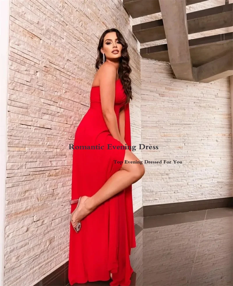 Romantic A Line Red Chiffon Simple Evening Party Dress Floor Length One Shoulder High Hilt Formal Prom Gowns Plus Size 2022
Romantic A Line Red Chiffon Simple Evening Party Dress Floor Length One Shoulder High Hilt Formal Prom Gowns Plus Size 2022