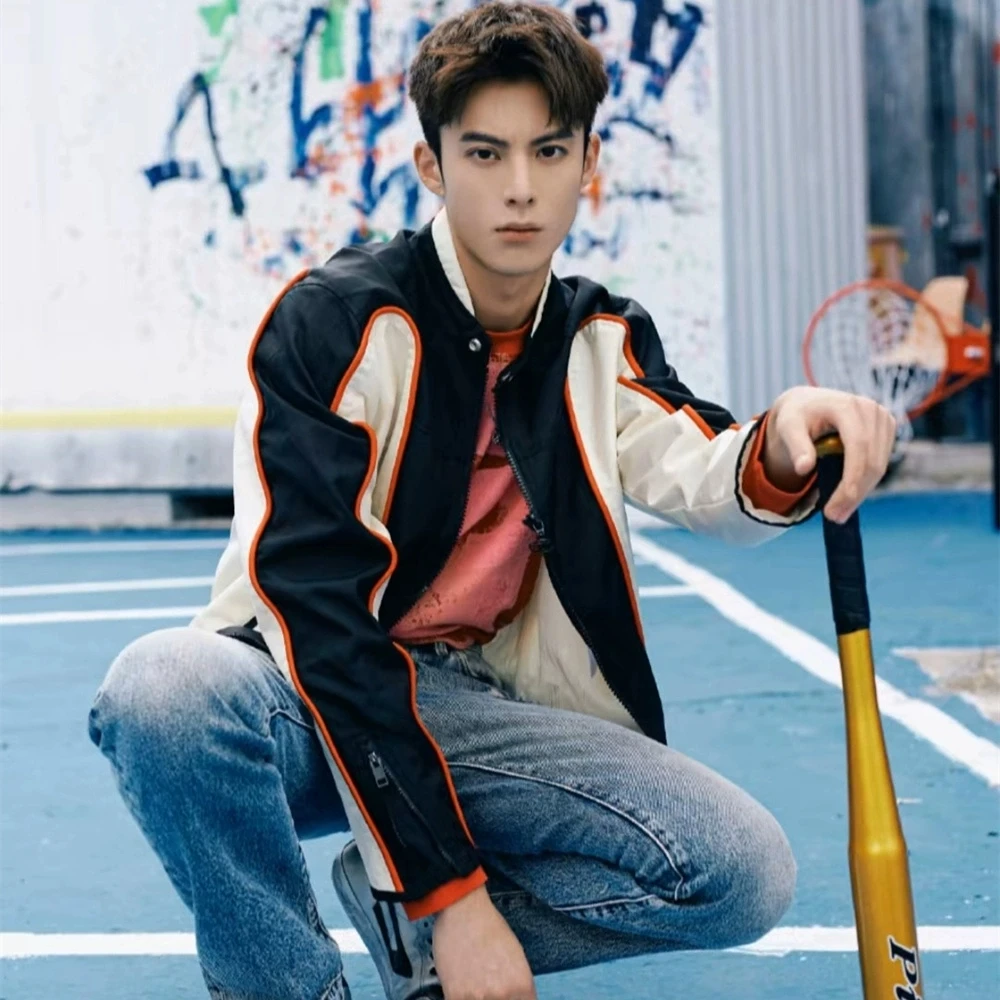 American high street trendy brand color blocking nylon functional racing jacket jacket
American high street trendy brand color blocking nylon functional racing jacket jacket