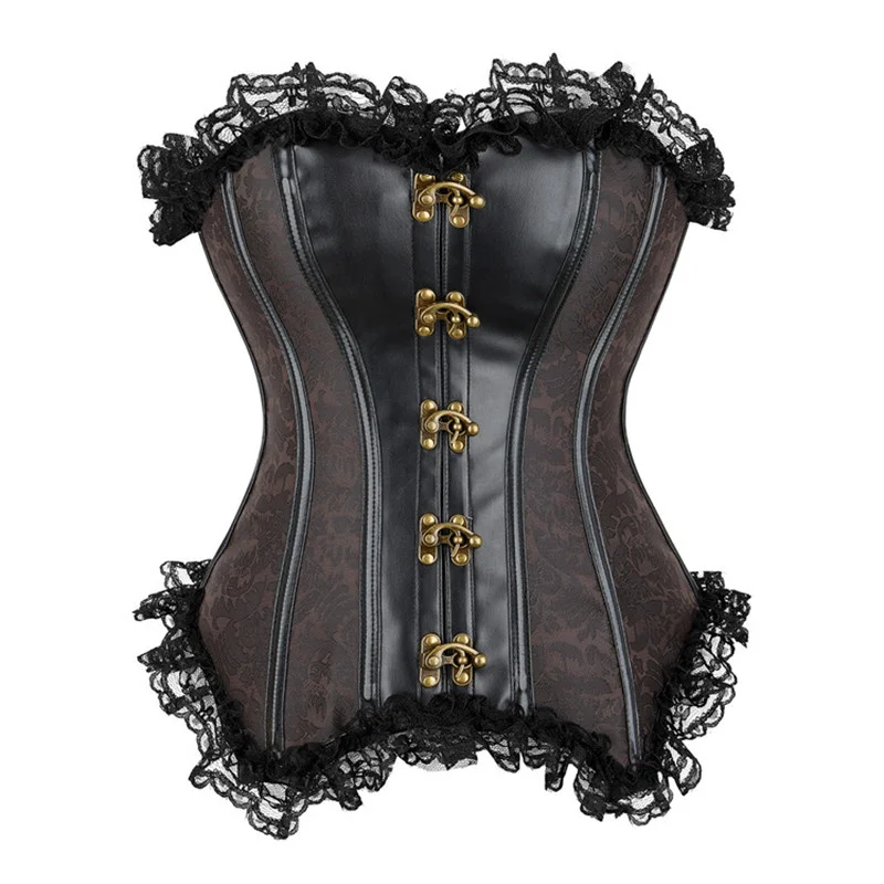 Vintage Gothic Corset Top for Women Jacquard Steampunk Bustier Shaper Corselet Party Clubwear
Vintage Gothic Corset Top for Women Jacquard Steampunk Bustier Shaper Corselet Party Clubwear