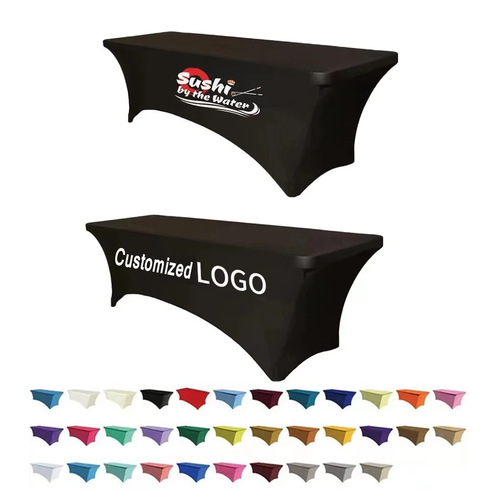 LOGO Customized Spandex Stretch Table Cover 4-8FT Folding Table Rectangular Cocktail Tablecloth For Wedding Party Banquet Hotel
LOGO Customized Spandex Stretch Table Cover 4-8FT Folding Table Rectangular Cocktail Tablecloth For Wedding Party Banquet Hotel