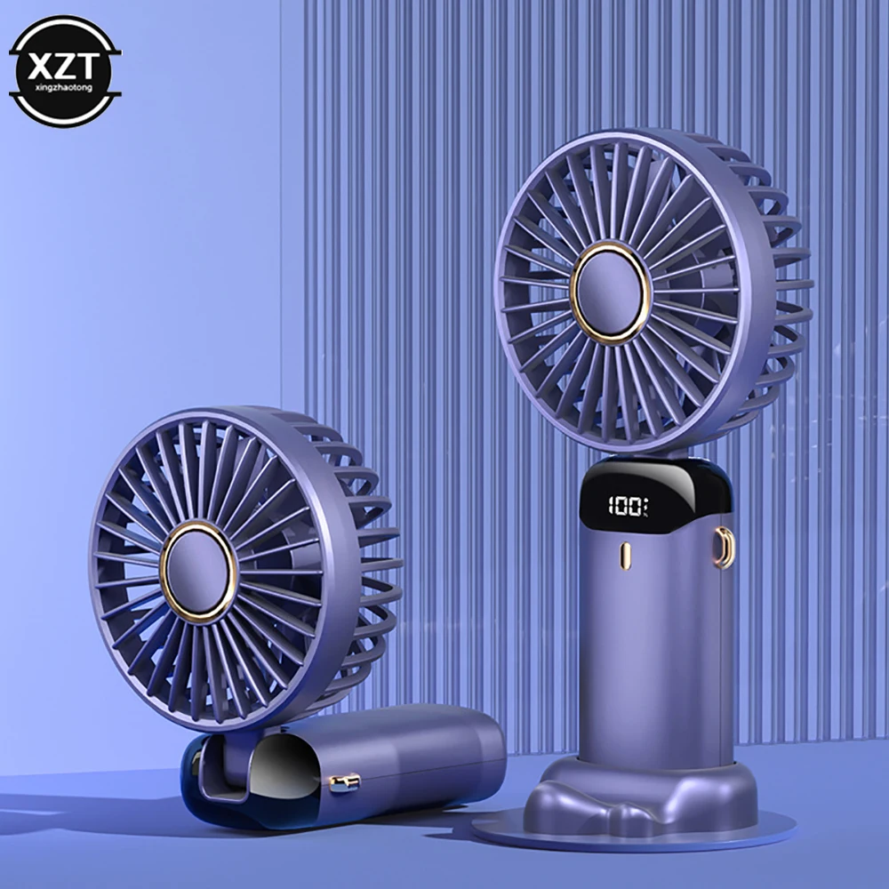 New 3000mA Portable Hand-Held Fan Office Desktop Multifunctional Folding Double-Headed Small Electric Fan With A Neck Lanyard
New 3000mA Portable Hand-Held Fan Office Desktop Multifunctional Folding Double-Headed Small Electric Fan With A Neck Lanyard