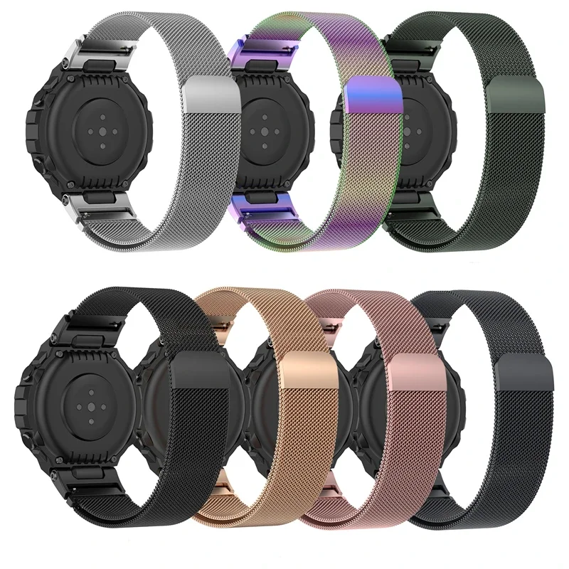 Metal Stainless Steel Band For Amazfit T Rex Pro Smart Watch Strap Bracelet For Xiaomi Huami Amazfit T Rex Sport Belt
Metal Stainless Steel Band For Amazfit T Rex Pro Smart Watch Strap Bracelet For Xiaomi Huami Amazfit T Rex Sport Belt