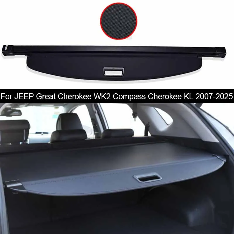 Car Rear Trunk Curtain Cover Rear Rack Partition Shelter Accessories For JEEP Great Cherokee WK2 Compass Cherokee KL 2007-2025
Car Rear Trunk Curtain Cover Rear Rack Partition Shelter Accessories For JEEP Great Cherokee WK2 Compass Cherokee KL 2007-2025