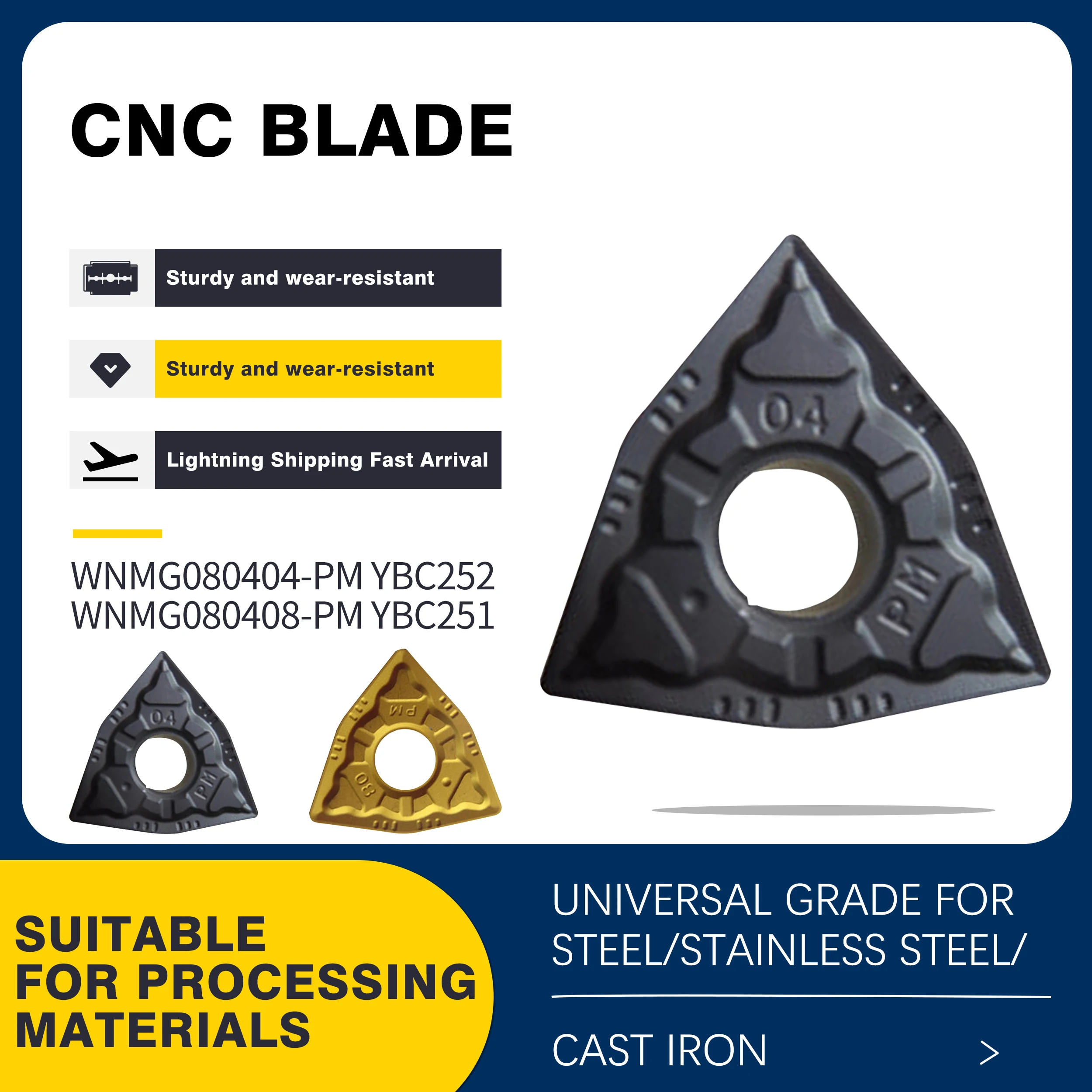 WNMG080404-PM карбидные вставки WNMG080408- PM WNMG080412-PM YBC251 YBC252, токарный станок с ЧПУ, портативный внешний токарный инструмент
WNMG080404-PM карбидные вставки WNMG080408- PM WNMG080412-PM YBC251 YBC252, токарный станок с ЧПУ, портативный внешний токарный инструмент