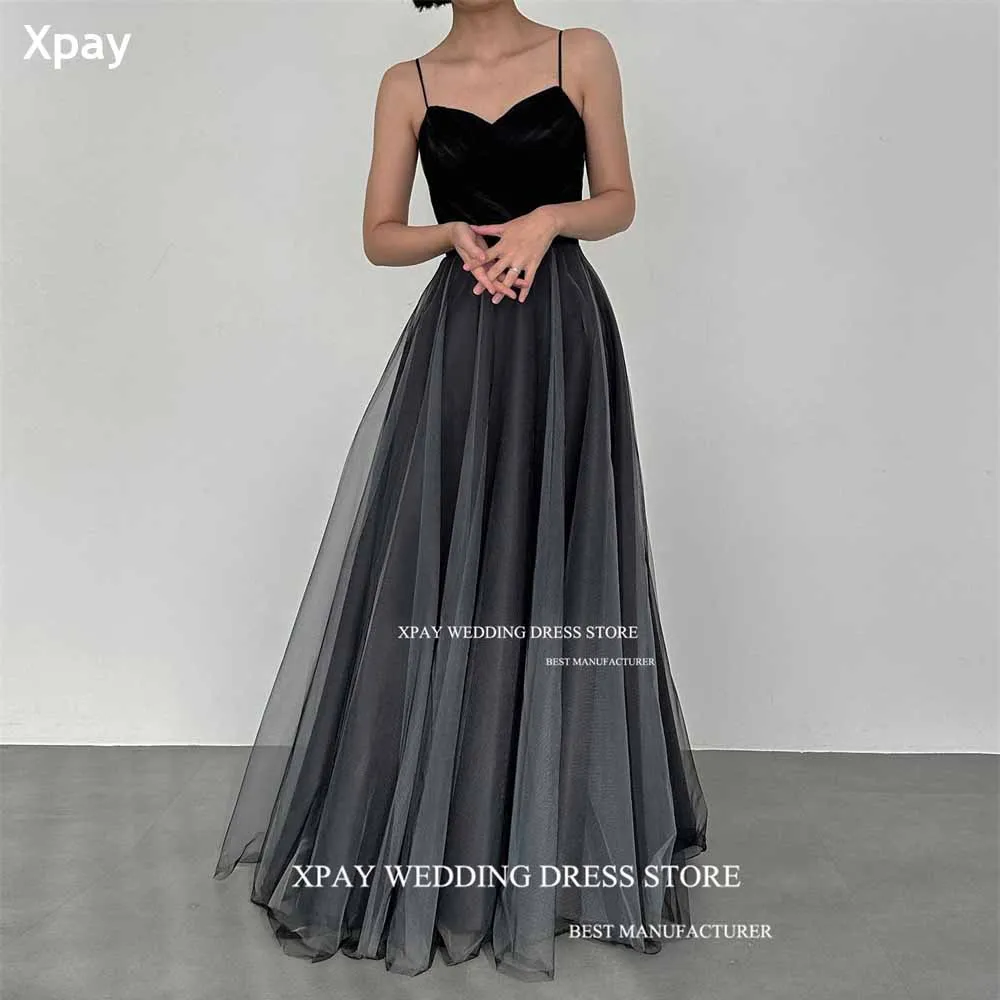 XPAY Sexy V Neck Black A Line Korea Wedding Dresses Spaghetti Straps Pleat Tulle Formal Prom Party Gown Sleeveless Photo Shoot
XPAY Sexy V Neck Black A Line Korea Wedding Dresses Spaghetti Straps Pleat Tulle Formal Prom Party Gown Sleeveless Photo Shoot