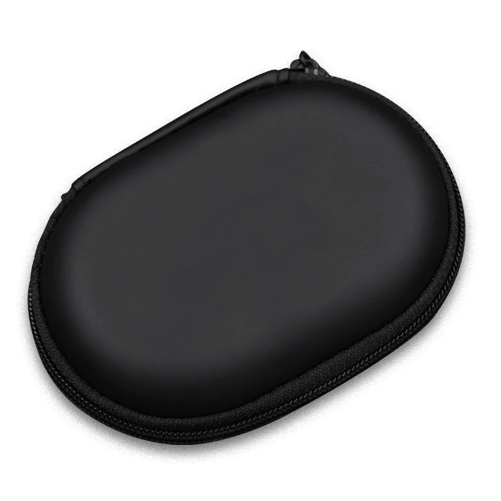 

Earphones Case Oval Storage Bag Headset PU Storage Box Portable Hold Storage Box Carrying Hard Earphone Bag Case Headphone Box