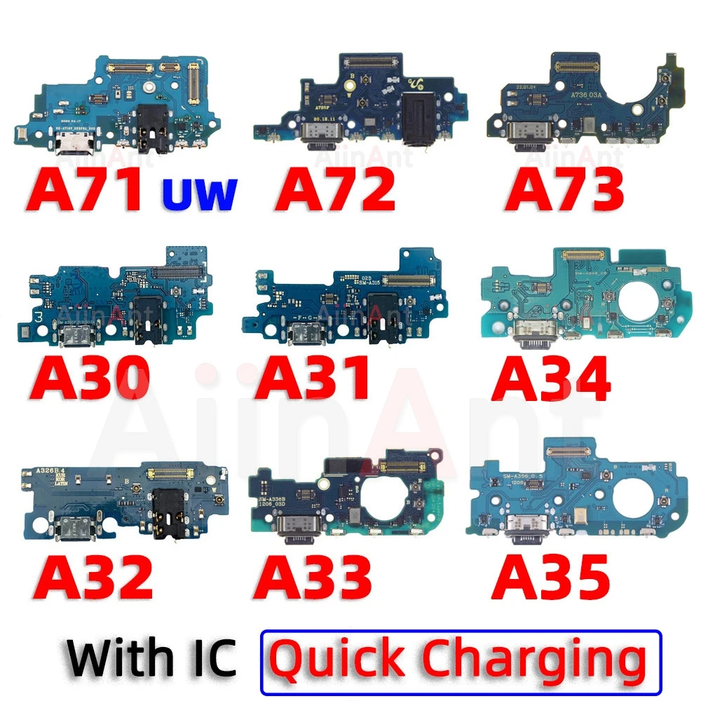 

Dock USB Charger Quick Charging Port Connector Board Flex Cable For Samsung Galaxy A30 A30S A31 A32 A33 A34 A35 A70 A71 A72 A73