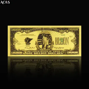 미국 자유의 여신상 금박 지폐, 10 억 달러 돈 공예 컬렉션, 집 장식