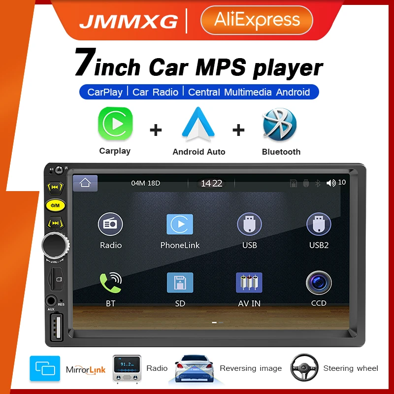 Car Auto Radio Player 2DIN Autoradio Carplay Universal 7" Multimedia Player Touch Screen Car Stereo MP5 Bluetooth USB FM Camera
Car Auto Radio Player 2DIN Autoradio Carplay Universal 7" Multimedia Player Touch Screen Car Stereo MP5 Bluetooth USB FM Camera