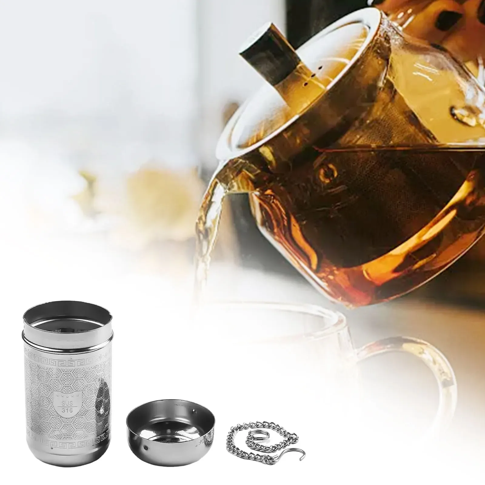 Stainless Steel Tea Infuser Tea Leaves Spice Seasoning Ball Strainer Filter Tea Infuser Tea Ball Strainer Stainless Steel Filter
Stainless Steel Tea Infuser Tea Leaves Spice Seasoning Ball Strainer Filter Tea Infuser Tea Ball Strainer Stainless Steel Filter