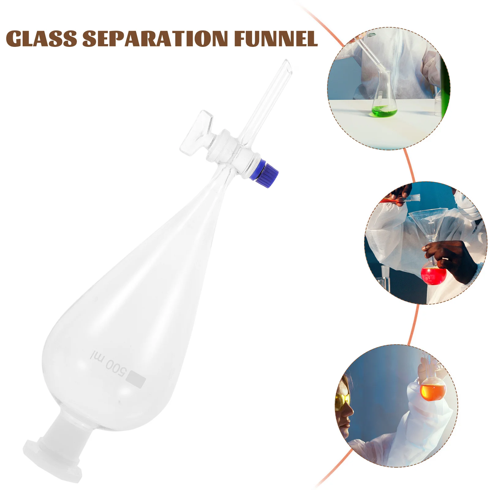 

Laboratory Separatory Funnel Separating Funnel Borosilicate Glass Separation Funnel