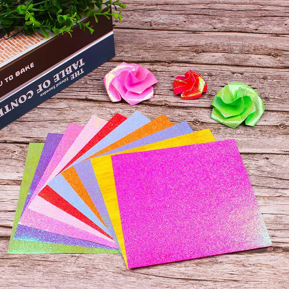 50Pcs/Bag Multi Size Square Origami Paper Single-sided Glitter Folding Papers Handcraft Tool Multi DIY Scrapbooking
50Pcs/Bag Multi Size Square Origami Paper Single-sided Glitter Folding Papers Handcraft Tool Multi DIY Scrapbooking