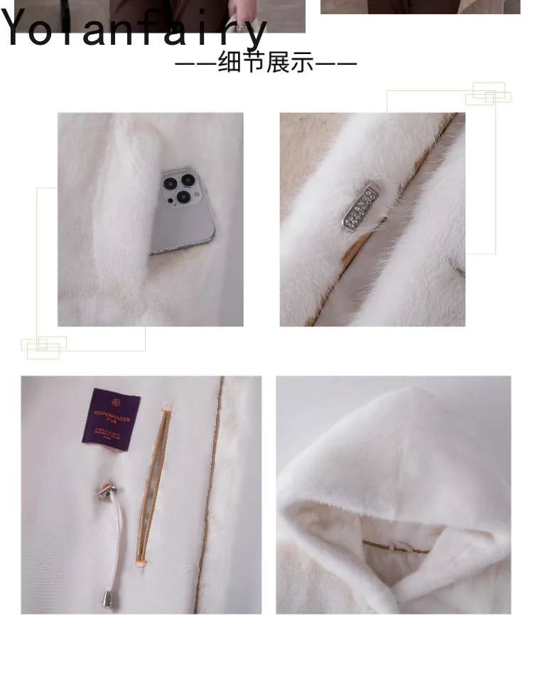 YOLANFAIRY Genuine Whole Mink Fur Jacket for Women Luxury 2025 Winter Natural Fur Coat Hooded Warm Real Black Fur Coats Casaco YOLANFAIRY Genuine Whole Mink Fur Jacket for Women Luxury 2025 Winter Natural Fur Coat Hooded Warm Real Black Fur Coats Casaco