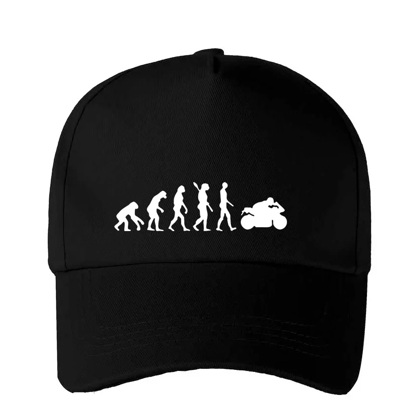 

Бейсболка для мальчиков и девочек с забавным мотоциклом и эволюционным принтом, детская милая шапка, детская популярная шапка от солнца в стиле хип-хоп, индивидуальная идея, крутая и повседневная