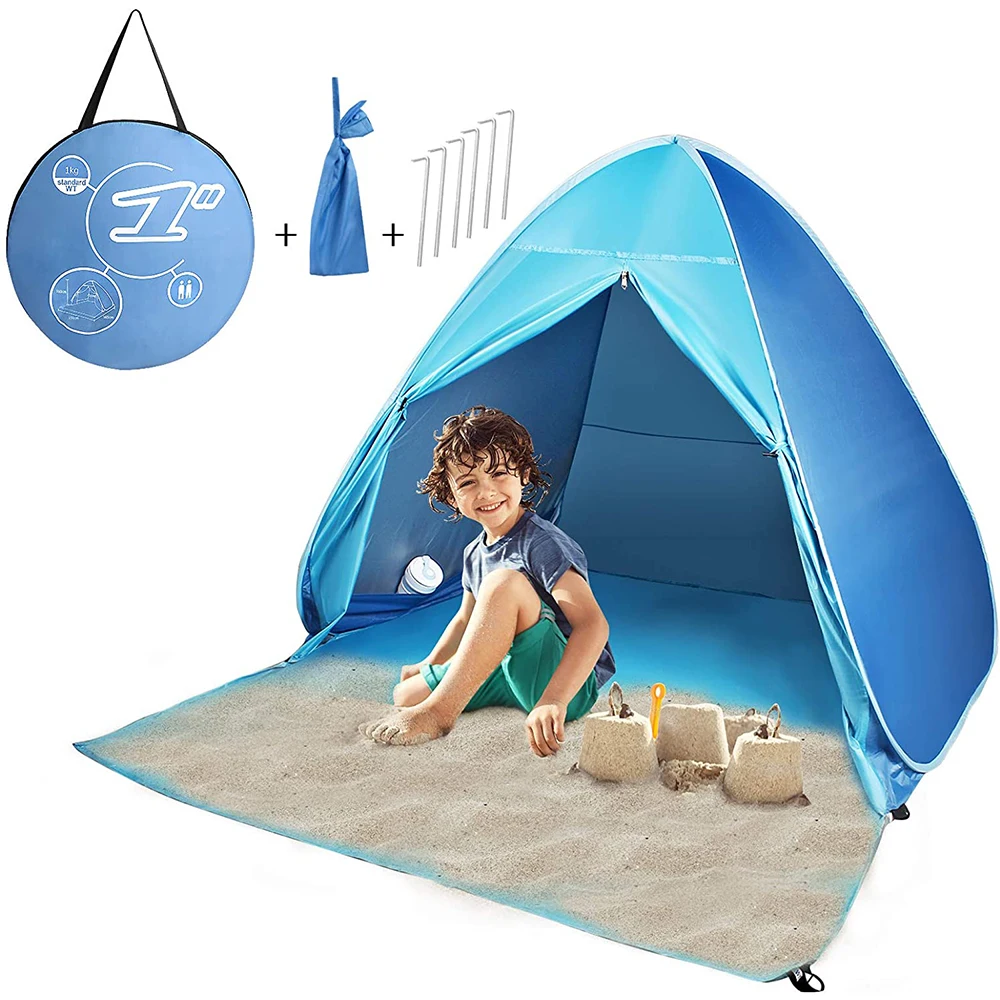 Pop Up Beach Tent for 2-3 Person Shade Sun Shelter UPF 50+ for Outdoor Activities Lightweight for Children Playing Camping Tent
Pop Up Beach Tent for 2-3 Person Shade Sun Shelter UPF 50+ for Outdoor Activities Lightweight for Children Playing Camping Tent