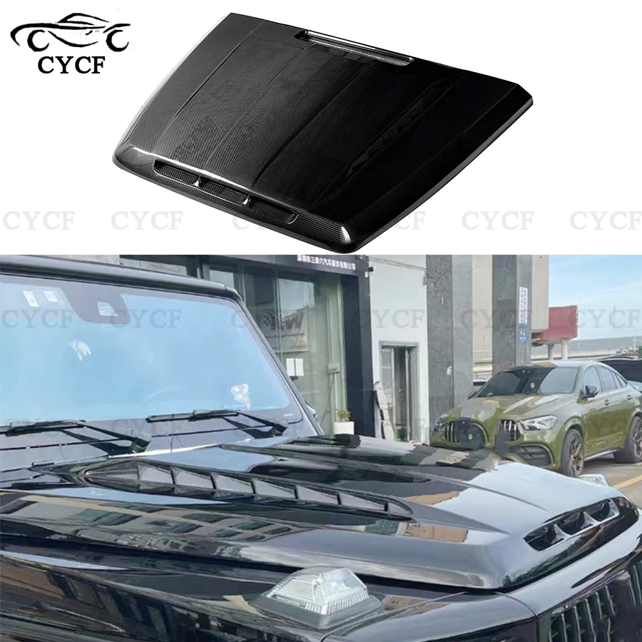 High quality Carbon Fiber engine cover For Mercedes Benz G-Class W464 G500 G550 2019+ Top Style Front Hood Ventilation Cover 
High quality Carbon Fiber engine cover For Mercedes Benz G-Class W464 G500 G550 2019+ Top Style Front Hood Ventilation Cover