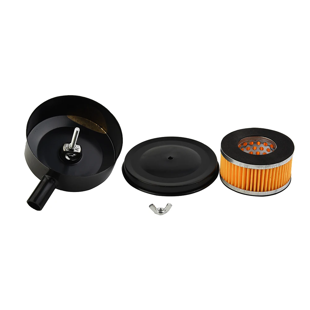 

Air Filters Muffler Black Metal+Paper Parts Pumps Replacement Set Silencer Accessories Air Compresso Practical