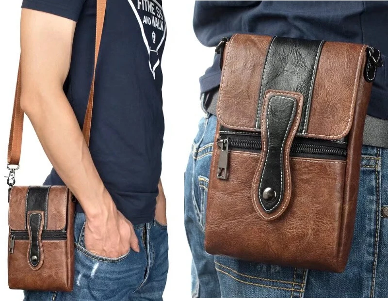 

Мужская сумка через плечо для телефона, Уличная Повседневная Поясная сумочка для iPhone XR, 7, 8 Plus,Samsung A52, A72, A53, A73,Honor 8X Max 9X