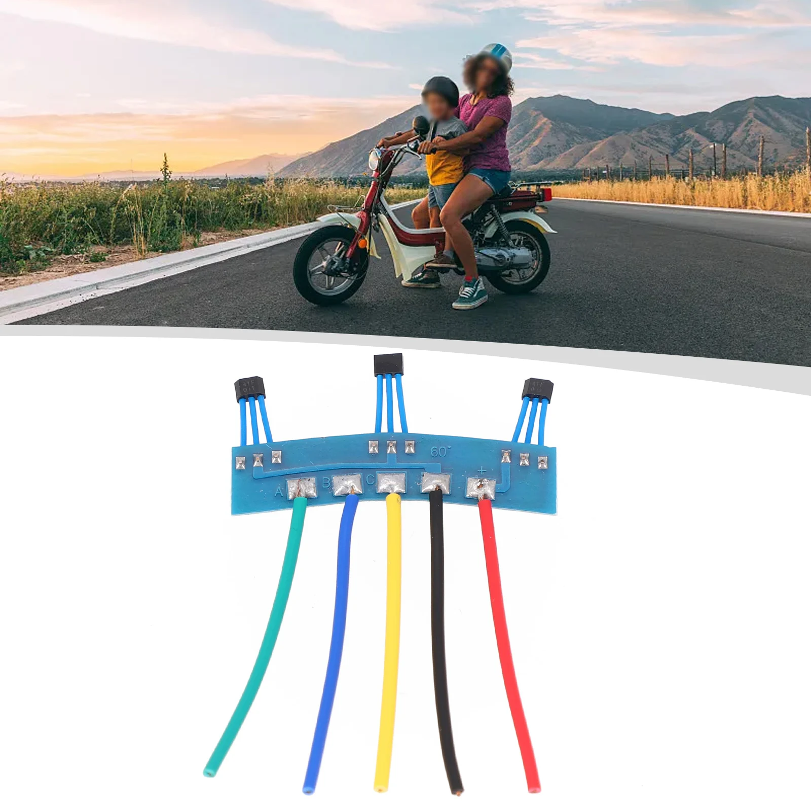Electric Bicycle Green Hall PCB For Two Wheel Motor With Wire Plate 60 Degree Electric Bike Accessories For 41F Sine Wave Motor
Electric Bicycle Green Hall PCB For Two Wheel Motor With Wire Plate 60 Degree Electric Bike Accessories For 41F Sine Wave Motor