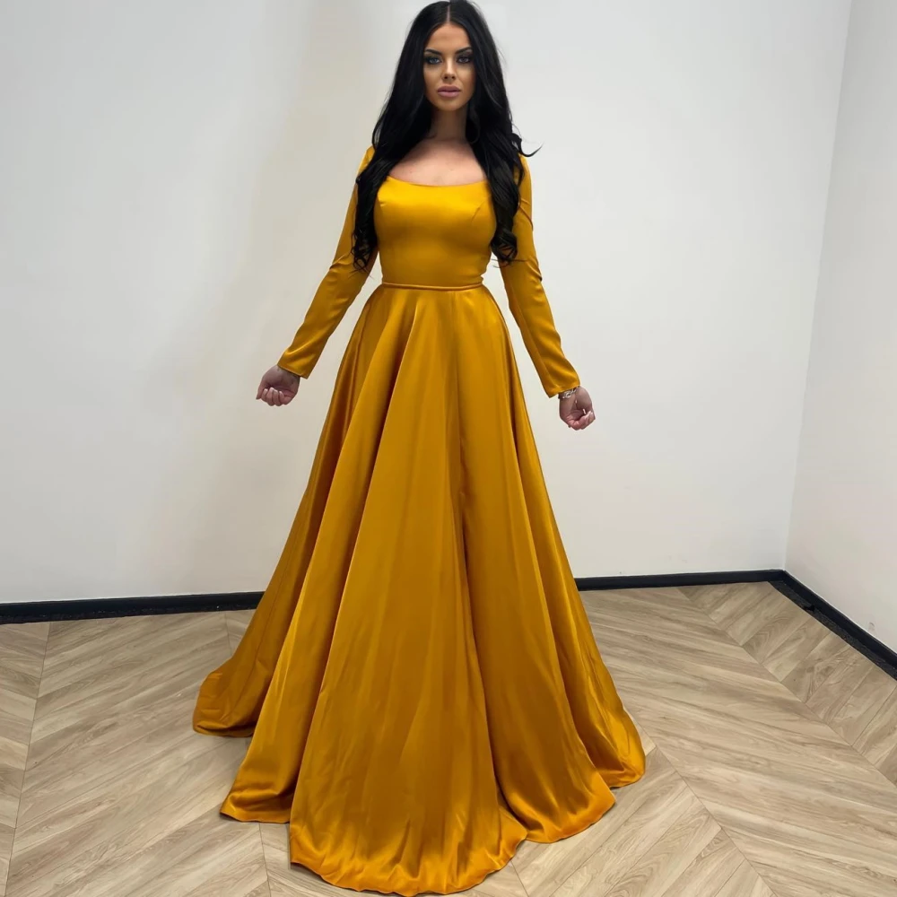 Carolina Boat Neck Floor Length Evening Dresses Saudi Arabia Women Long Sleeves Satin Wedding Guest Elegant Formal Party Gowns
Carolina Boat Neck Floor Length Evening Dresses Saudi Arabia Women Long Sleeves Satin Wedding Guest Elegant Formal Party Gowns