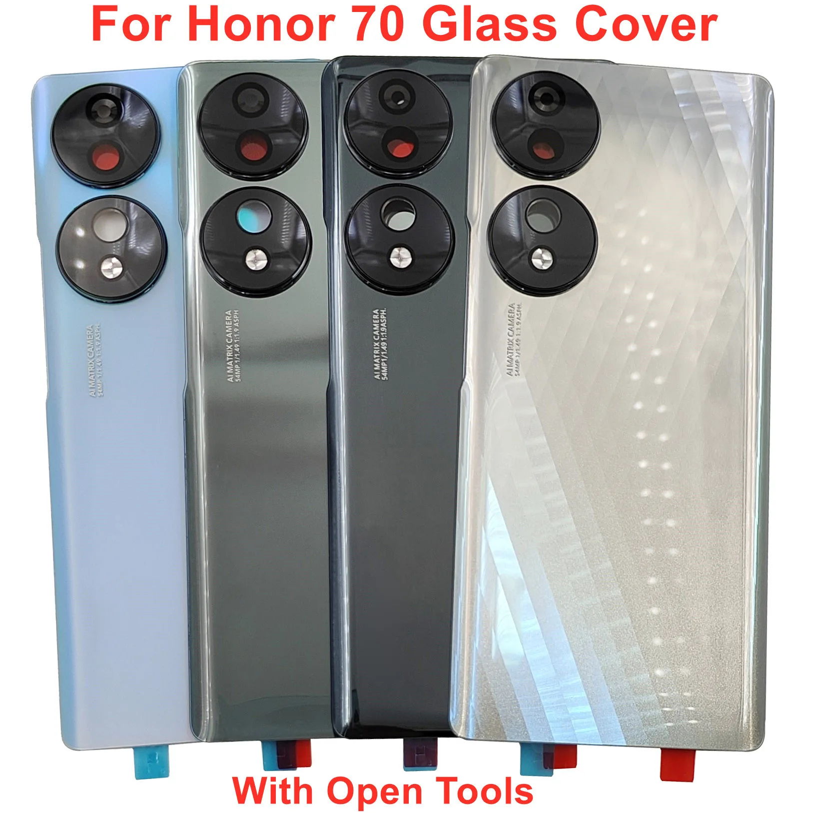 For Huawei Honor 70 Glass Battery Cover Back Door Lid Honor70 Rear Housing Panel Case + Camera Lens + Original Adhesive Glue
For Huawei Honor 70 Glass Battery Cover Back Door Lid Honor70 Rear Housing Panel Case + Camera Lens + Original Adhesive Glue
