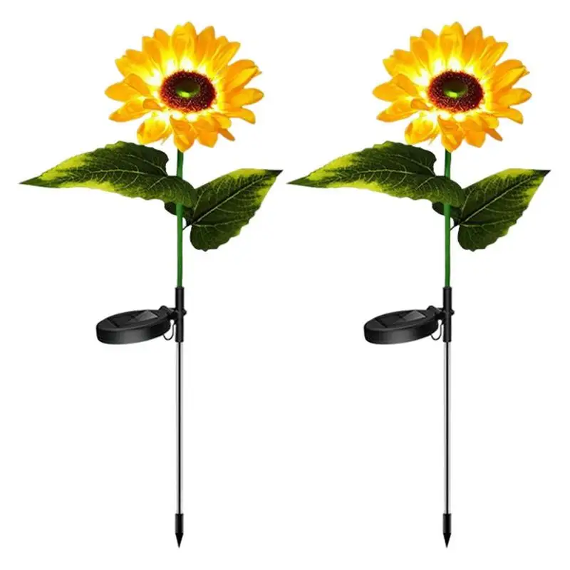 Sunflower Shape Solar LED Lights 2Pcs Upgraded LEDs Light Sunflowers LED Solar Lawn Insert Landscape Light Waterproof Solar
Sunflower Shape Solar LED Lights 2Pcs Upgraded LEDs Light Sunflowers LED Solar Lawn Insert Landscape Light Waterproof Solar
