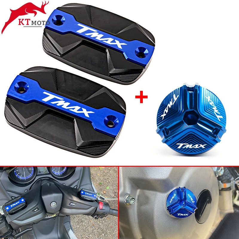 

TMAX Accessories Motorcycle Brake Fluid Cap Master Cylinder Reservoir Cover For YAMAHA TMAX 530 500 560 TMax530 SX DX TECH MAX
