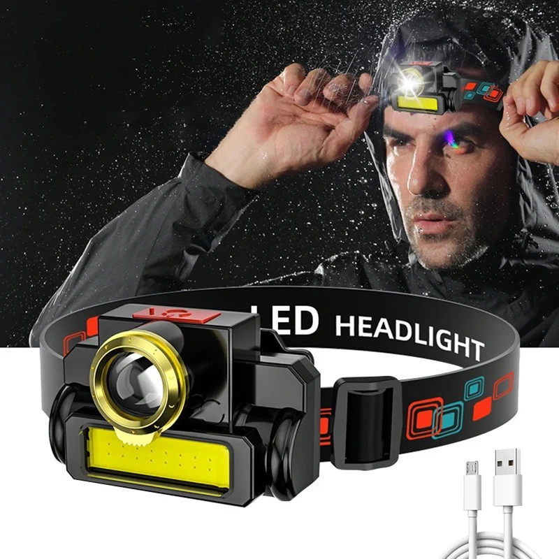 Portable Mini Powerful LED Headlamp Zoomable Headlight Camping Light USB Rechargeable Waterproof Headlight Flashlight Cycling
Portable Mini Powerful LED Headlamp Zoomable Headlight Camping Light USB Rechargeable Waterproof Headlight Flashlight Cycling