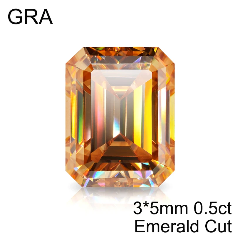 Emerald Step Cut Moissanite VVS1 Loose Stone 18x14mm Champagne Rectangle Gemstone Tester Positive For Fine Jewelry Making Beads
Emerald Step Cut Moissanite VVS1 Loose Stone 18x14mm Champagne Rectangle Gemstone Tester Positive For Fine Jewelry Making Beads