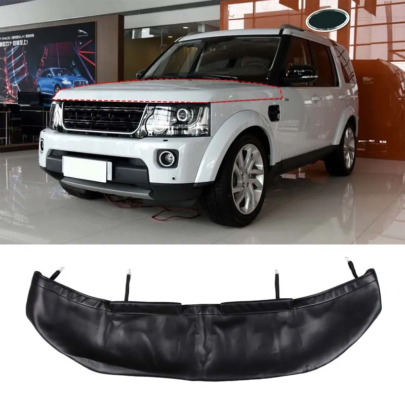 

For Land Rover Discovery 3 4 2004-2016 Leather Hood Guard Sand Stone Guard Car Exterior Accessories