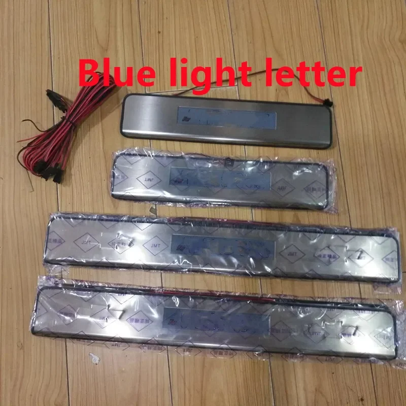 

LED stainless steel Car door cover outside door sill plate Accessories Car styling For Chevrolet TRAX 2012 2013 2014 2015-2020