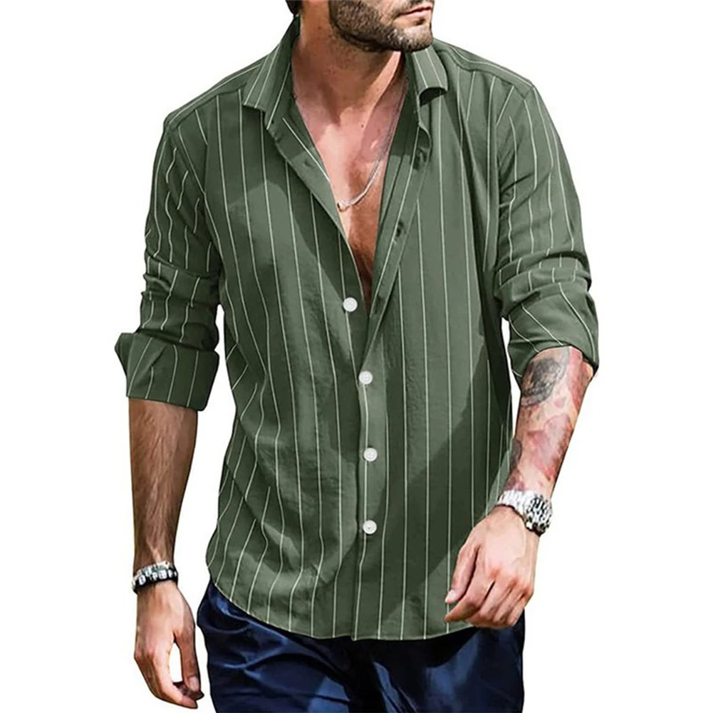 Get the perfect combination of comfort and style with this Casual Loose Fit Striped Shirt for Men Button Down Blouse
Get the perfect combination of comfort and style with this Casual Loose Fit Striped Shirt for Men Button Down Blouse