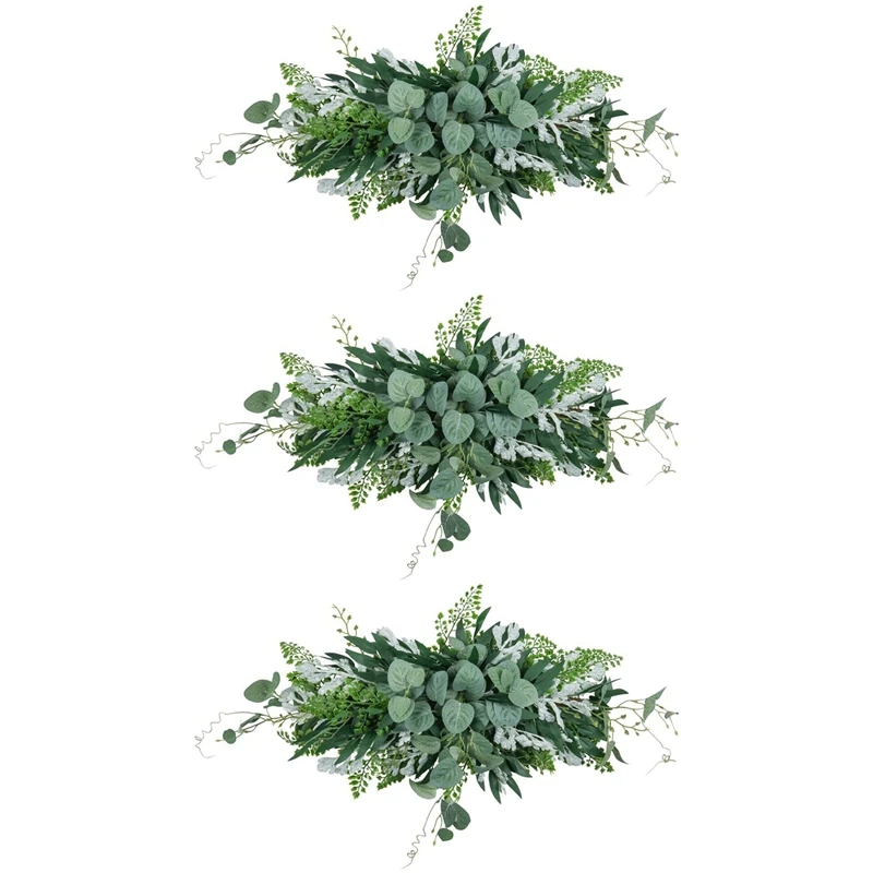 3X Greenery Swag Artificial Front Door Wreath Hanging Eucalyptus Leaves Garland For Home Window Wall Wedding Arch Decor
3X Greenery Swag Artificial Front Door Wreath Hanging Eucalyptus Leaves Garland For Home Window Wall Wedding Arch Decor