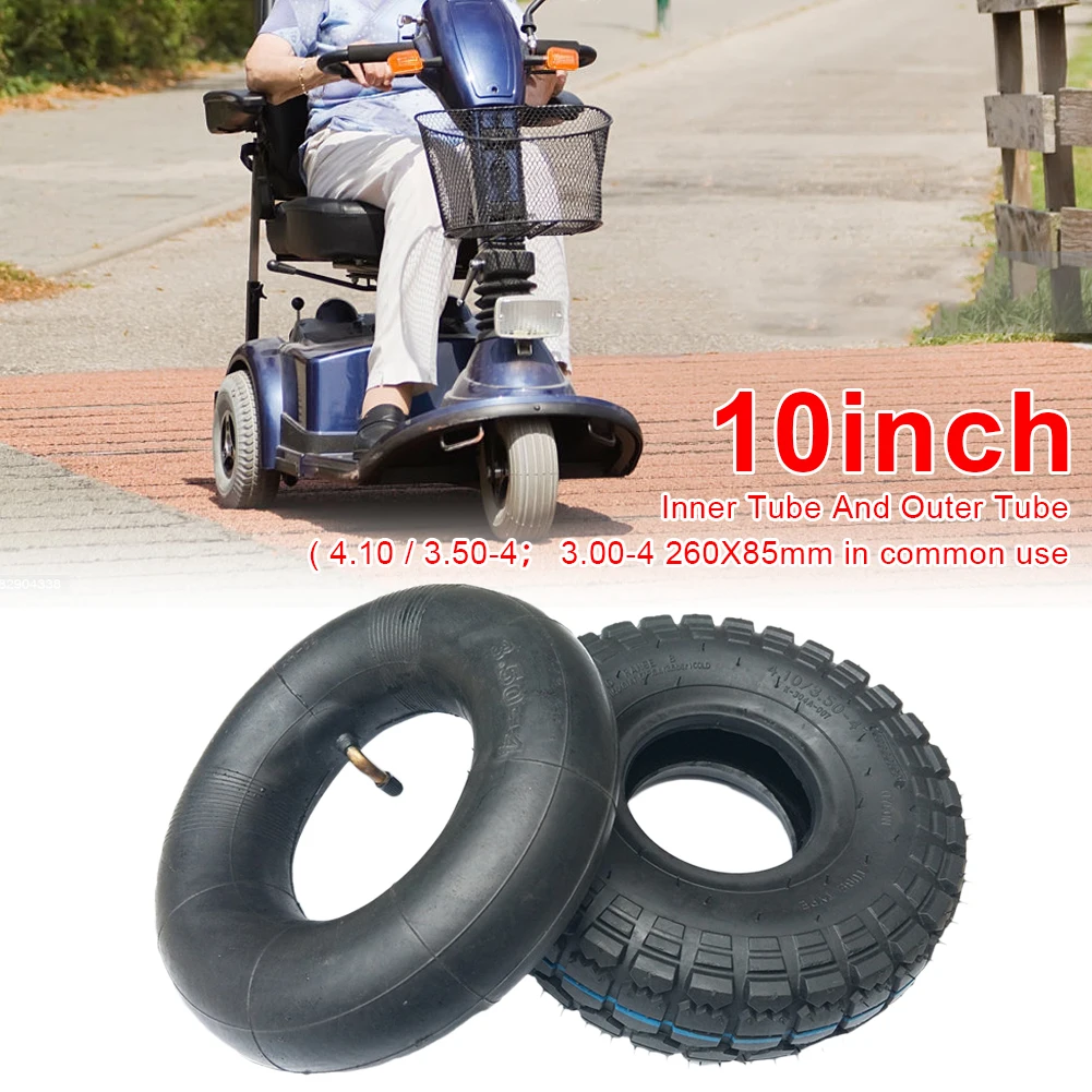 Electric Scooter Rubber Inner Outer Tires Three/Four-Wheel Scooter 10 Inch Thickened Tires For E-scooter Battery Car Accessories
Electric Scooter Rubber Inner Outer Tires Three/Four-Wheel Scooter 10 Inch Thickened Tires For E-scooter Battery Car Accessories