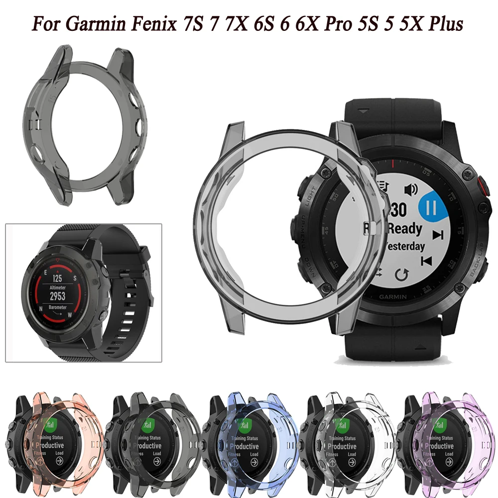 Soft TPU Case For Garmin Fenix 5S 5 5X Plus 6S 6 6XPro Smartwatch Silicone Bumper Frame Shell Protective Cover for Fenix 7X 7S 7
Soft TPU Case For Garmin Fenix 5S 5 5X Plus 6S 6 6XPro Smartwatch Silicone Bumper Frame Shell Protective Cover for Fenix 7X 7S 7