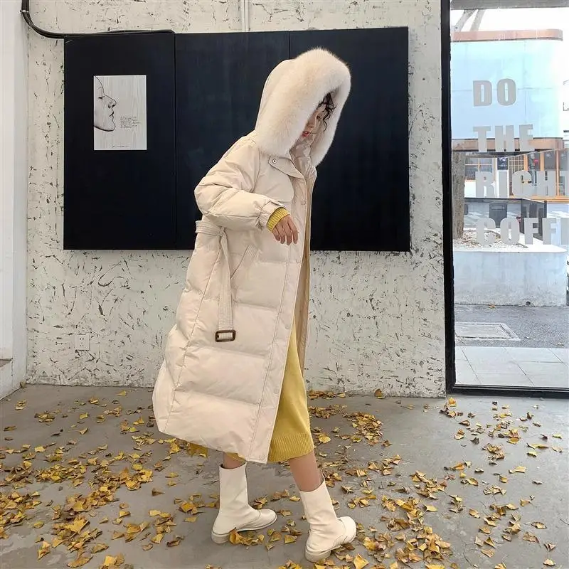 2023 White Duck Down Jacket Women's Long Korean Fashion Plus Size Loose Hooded Thicken Warm Winter Coat Jackets for Women K998
2023 White Duck Down Jacket Women's Long Korean Fashion Plus Size Loose Hooded Thicken Warm Winter Coat Jackets for Women K998